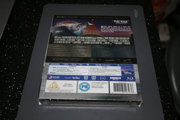 Dumbo 4K Ultra HD Blu-ray + Blu-ray Brand New. Cert PG. + Slip Cover. - Image 2