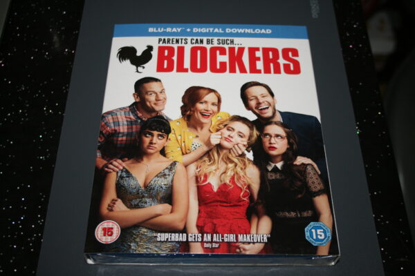 BLOCKERS BLU-RAY BRAND NEW. CERT 15. + SLIP COVER
