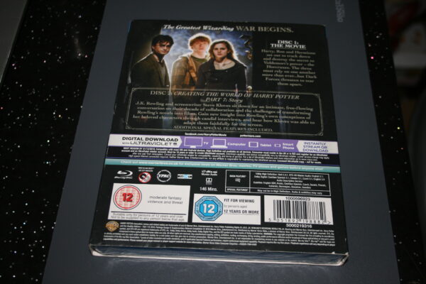 HARRY POTTER AND THE DEATHLY HALLOWS PART 1 TWO-DISC SPECIAL EDITION BLU-RAY BRAND NEW. CERT 12. + SLIP COVER. - Image 2