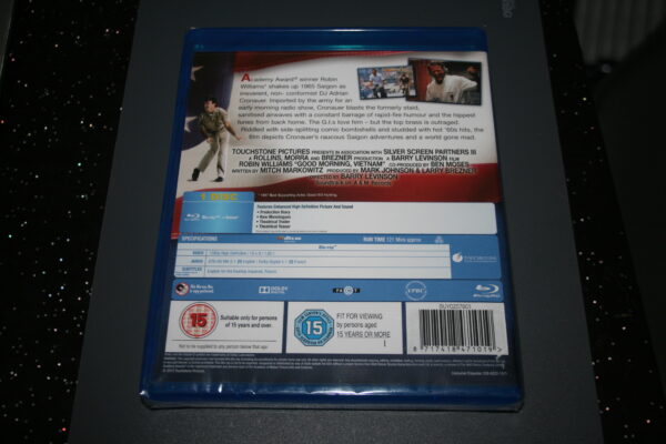 GOOD MORNING VIETNAM BLU-RAY BAND NEW. CERT 15. - Image 2