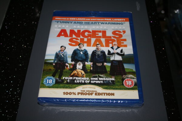 ANGELS` SHARE 100% PROOF EDITION BLU-RAY BRAND NEW. CERT 18.