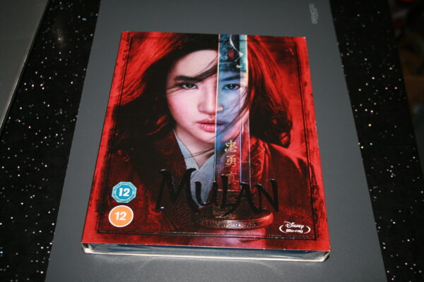 MULAN BLU-RAY BRAND NEW, CERT 12. + SLIP[ COVER.