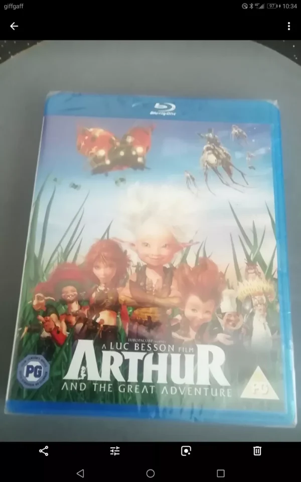 Arthur and the Great Adventure (Blu-ray, 2011) Brand New. Cert PG.