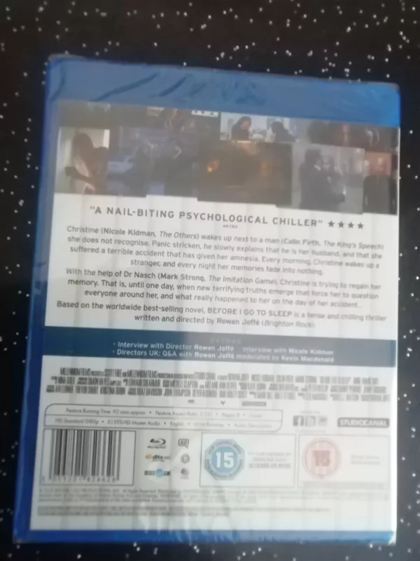 BEFOE I GO TO SLEEP (BLU-RAY, 2015) BRAND NEW. CERT 15. - Image 2