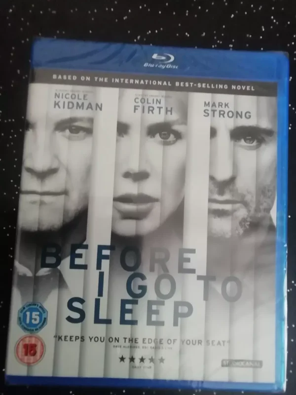 BEFOE I GO TO SLEEP (BLU-RAY, 2015) BRAND NEW. CERT 15.