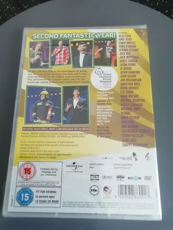 Channel 4's Comedy Gala (DVD, 2011) Brand New. Cert 15 - Image 2