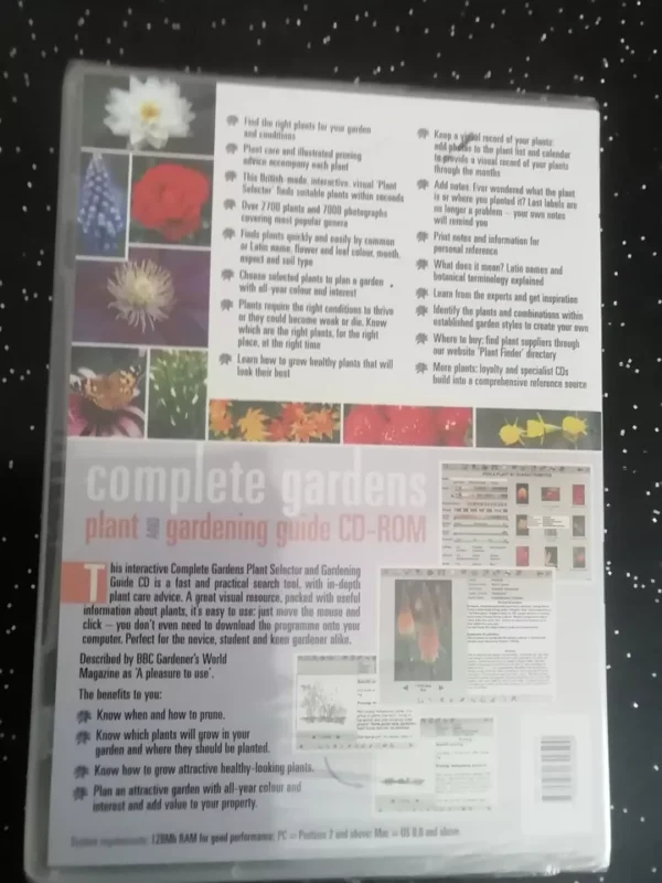 Complete Gardens-Interactive Plant Care & Plant Selector (CD-Rom) New. - Image 2