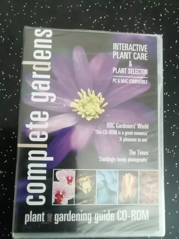 Complete Gardens-Interactive Plant Care & Plant Selector (CD-Rom) New.