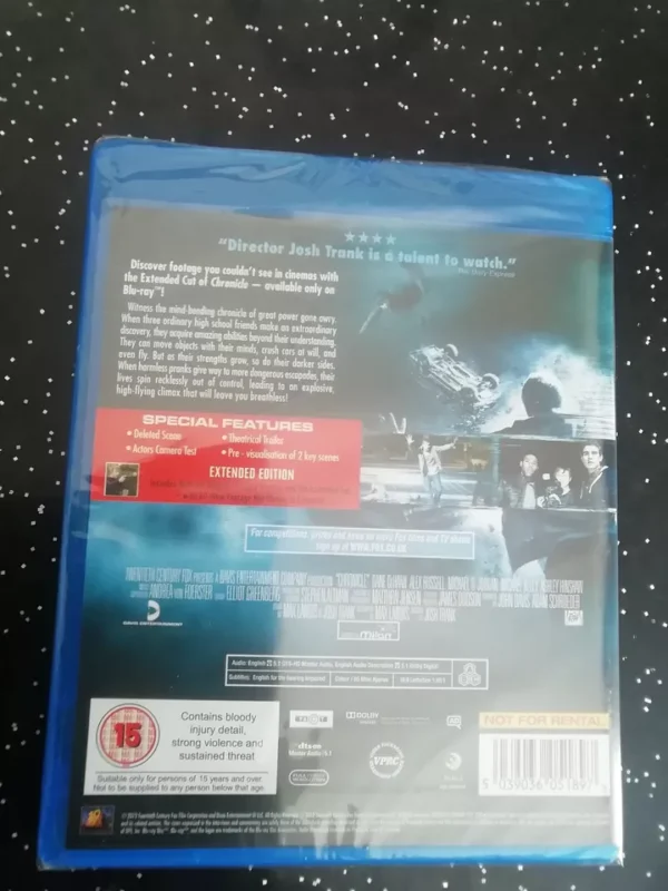 CHRONICLE EXTENDED EDITION (BLU-RAY, 2012) BRAND NEW. CERT 15. - Image 2