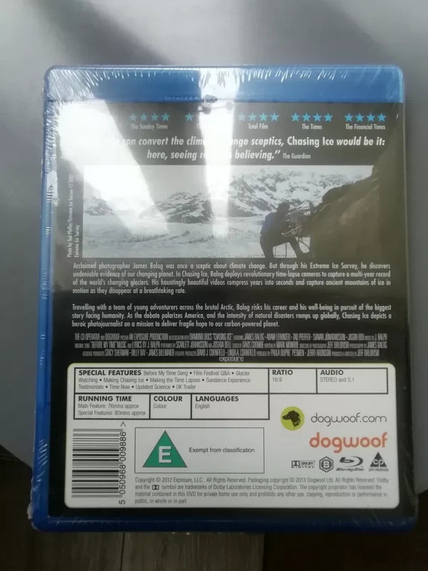 CHASING ICE (BLU-RAY, 2013) BRAND NEW. CERT E. - Image 2