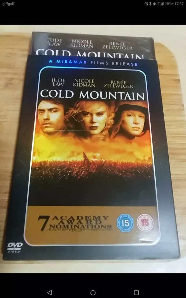 COLD MOUNTAIN (DVD, 2011) BRAND NEW. CERT 15. + SLIP COVER.