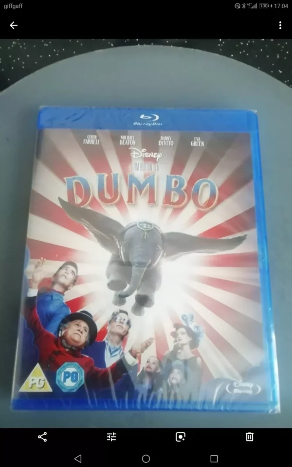 Dumbo Blu-ray (2019) Brand New. Cert PG.