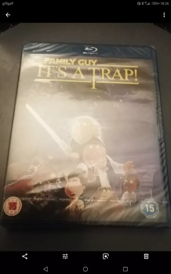 FAMILY GUY ITS A TRAP TRIPLE PLAY (DVD/BLU-RAY, 2013) BRAND NEW. CERT 15.