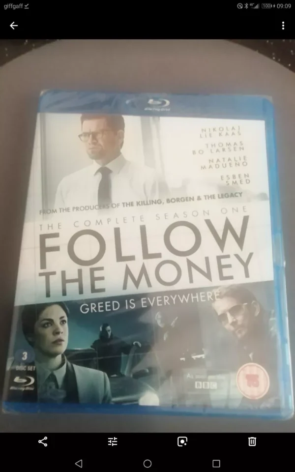 FOLLOW THE MONEY SERIES 1 COMPLETE (BLU-RAY, 2016) BRAND NEW. CERT 15.