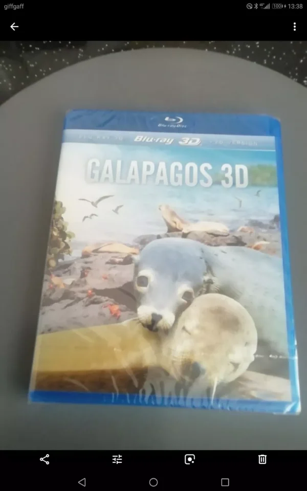 GALAPOGOS (3D + 2D BLU-RAY, 2013) BRAND NEW. CERT E.