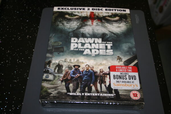 DAWN OF THE PLANET OF THE APES EXCLUSIVE 2-DISC EDITION (DVD, 2014) BRAND NEW. CERT12. + SLIP COVER.