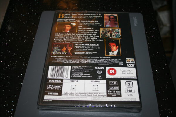 BUGSY (DVD, 1991) BRAND NEW. CERT 18. - Image 2