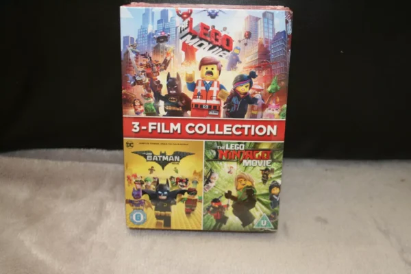 THE LEGO MOVIE 3-FILM COLLECTION BOX SET (DVD, 2018) Brand New. Cert U.