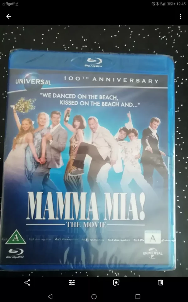 Mamma Mia! 100th Anniversary (Blu-ray, 2012) Brand New. Cert PG.