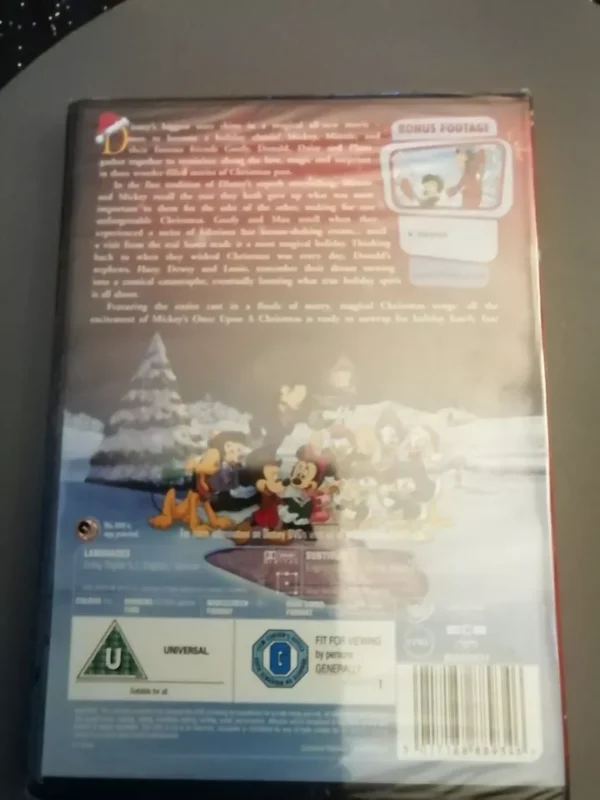 Mickey's Once Upon A Christmas (DVD, 2008) Brand New. Cert U. - Image 2