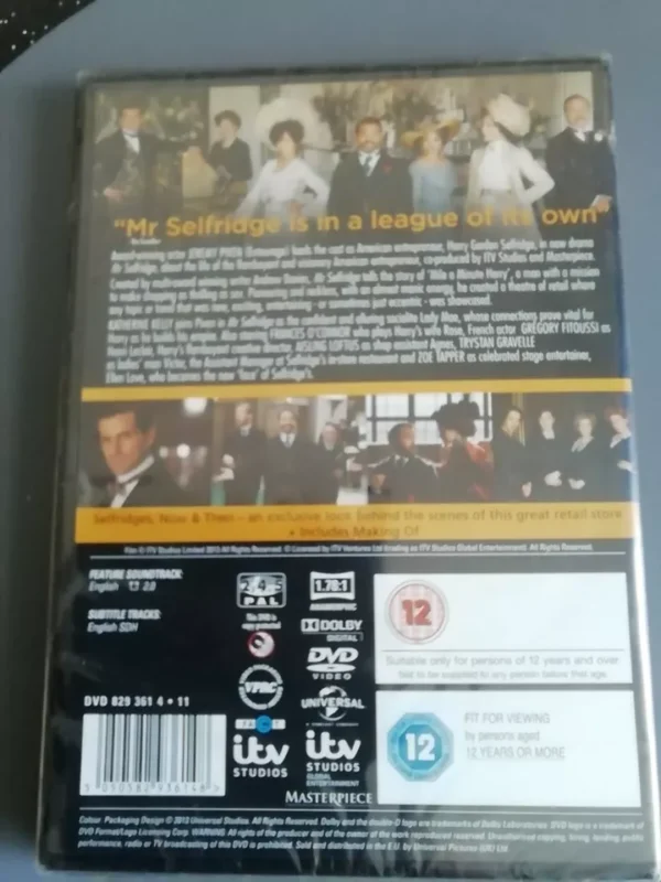 MR. SELFRIDGE SERIES ONE (3-DISC DVD, 2013) BRAND NEW. CERT 12. - Image 2