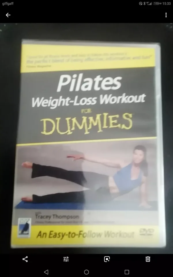 Pilates Weight- Loss Workout for Dummies (DVD, 2004) New. Cert E.