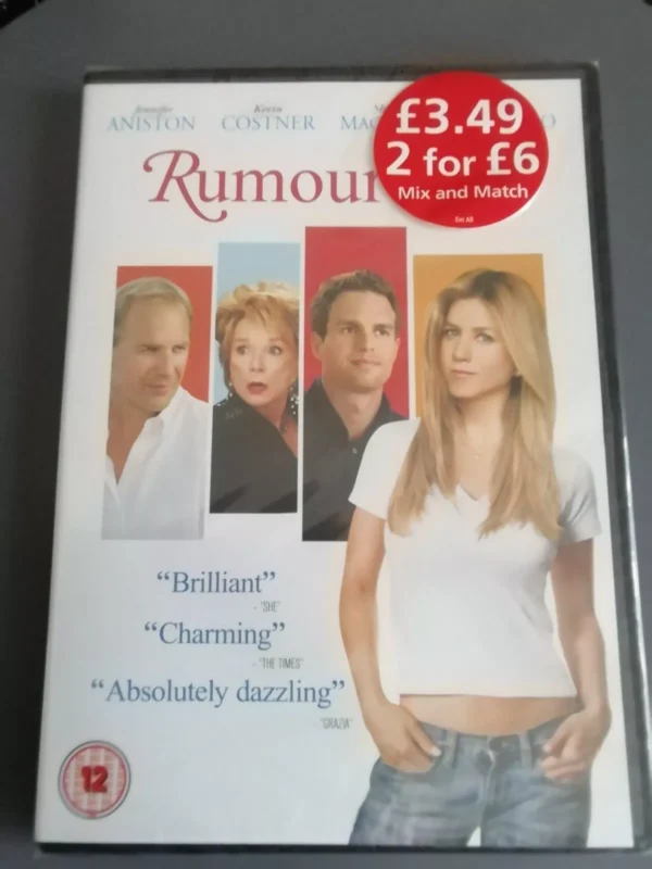 Rumour has It  (Dvd, 2006) Brand New and still sealed. Cert 12.