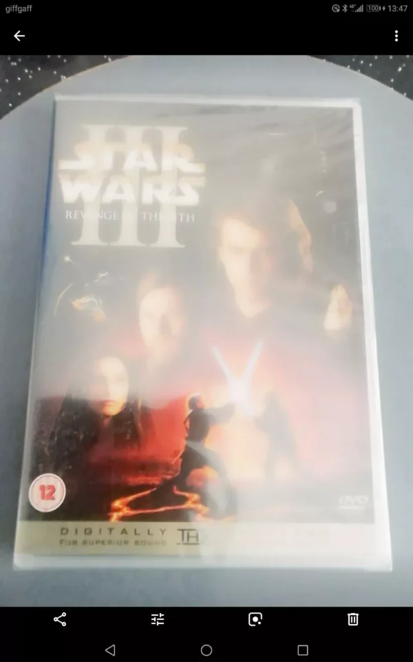 Star Wars - Episode 3 - Revenge Of The Sith (DVD ) Brand New. Cert 12.