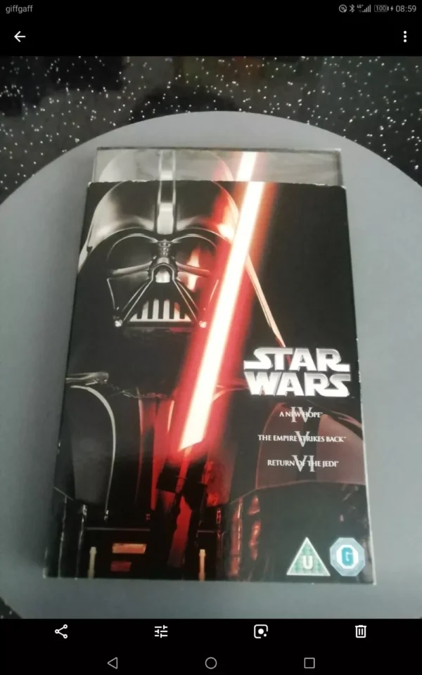 Star Wars - The Original Trilogy (Box Set) (DVD, 2013) Brand New. Cert U.