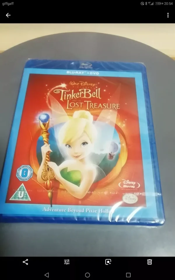 Tinker Bell and the Lost Treasure (Blu-ray + Dvd, 2011) Brand New. Cert U.