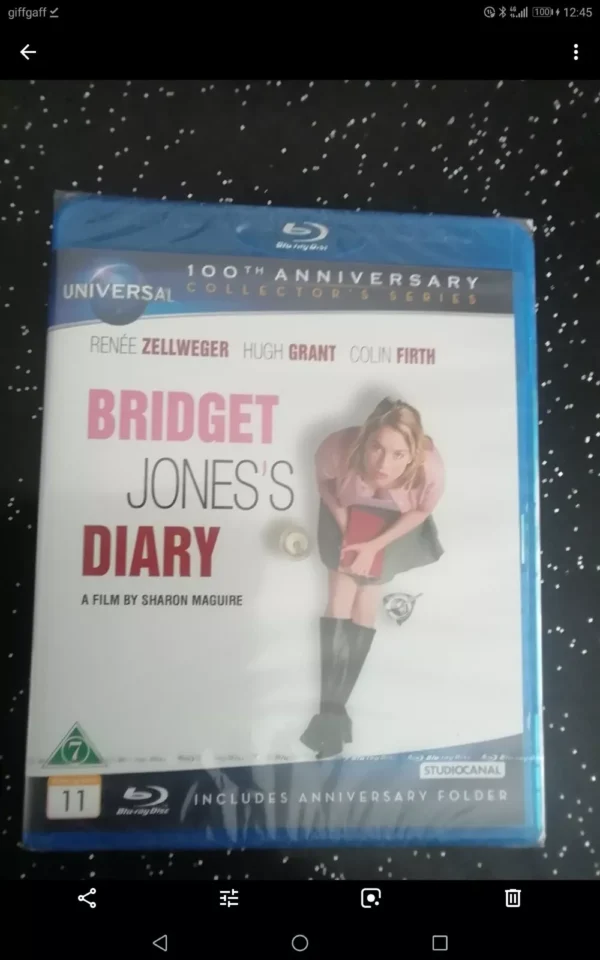 Bridget Jones's Diary 100th Anniversary (Blu-ray, 2009) Brand New. Cert PG.Nordic Edition with Multiple Languages.