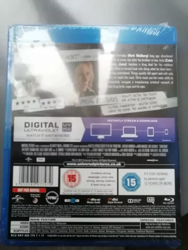 Contraband (Blu-ray, 2014) Brand New. Cert 15. - Image 2