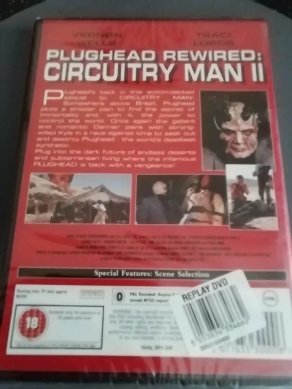 Plughead Rewired :Circuitry Man 2 DVD Brand New and still sealed. Cert 18 - Image 2