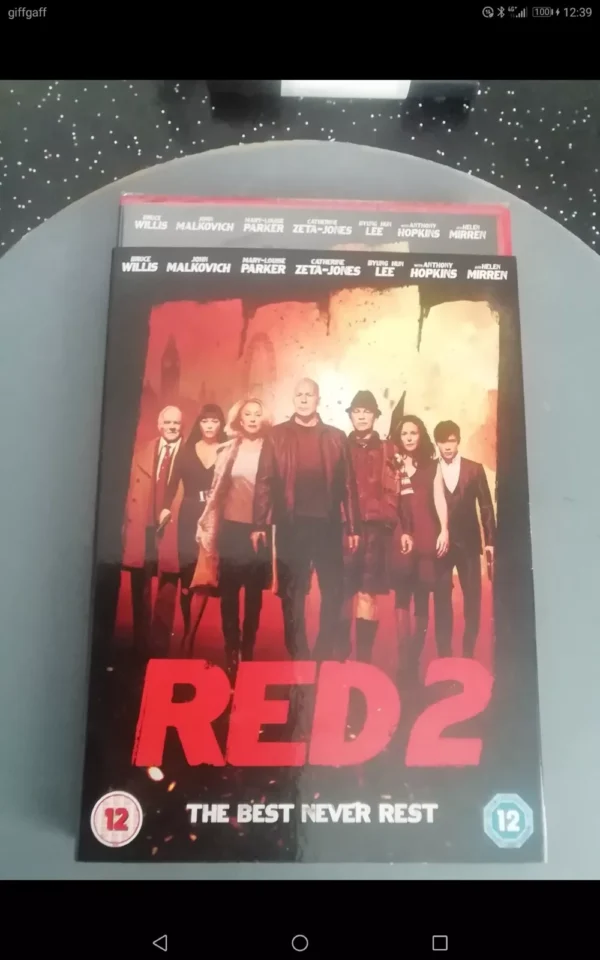 RED 2 (DVD, 2013) Brand New. Cert 12. Includes Slip Cover.