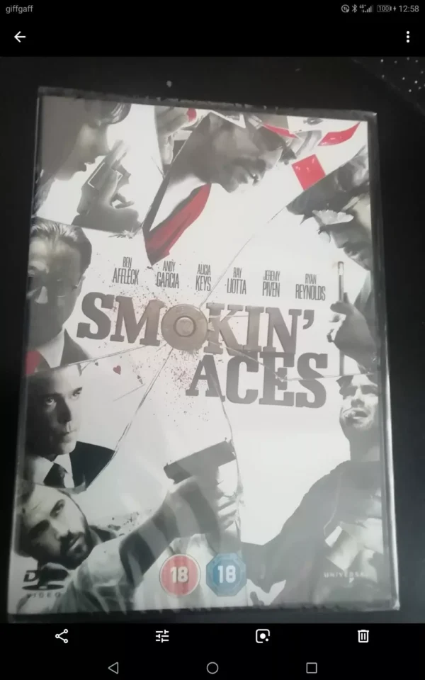 Smokin' Aces (DVD, 2010) Brand New. Cert 18.