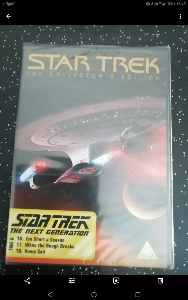 Star Trek The Collector's Edition TNG6 (Dvd, 1987) Brand New. Cert PG.