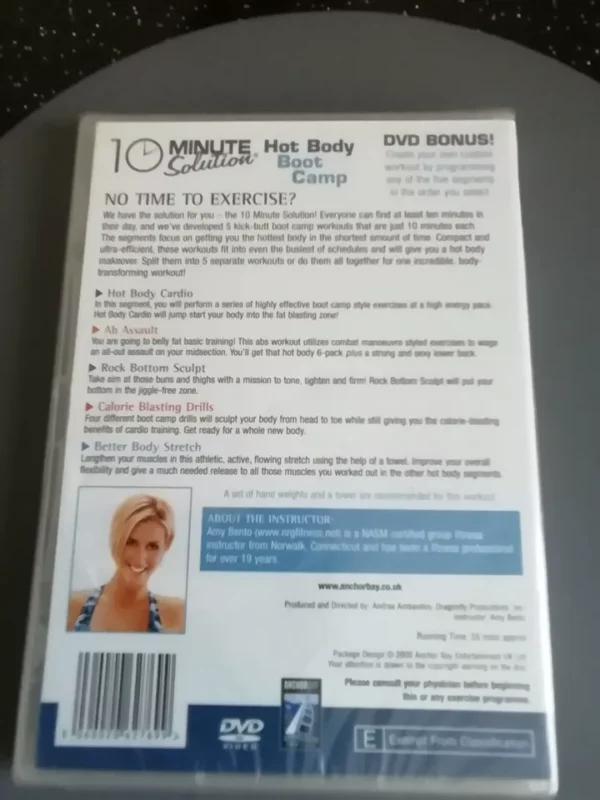10 Minute Solution - Hot Booty Boot Camp (DVD, 2008) Brand New. Cert E. - Image 2