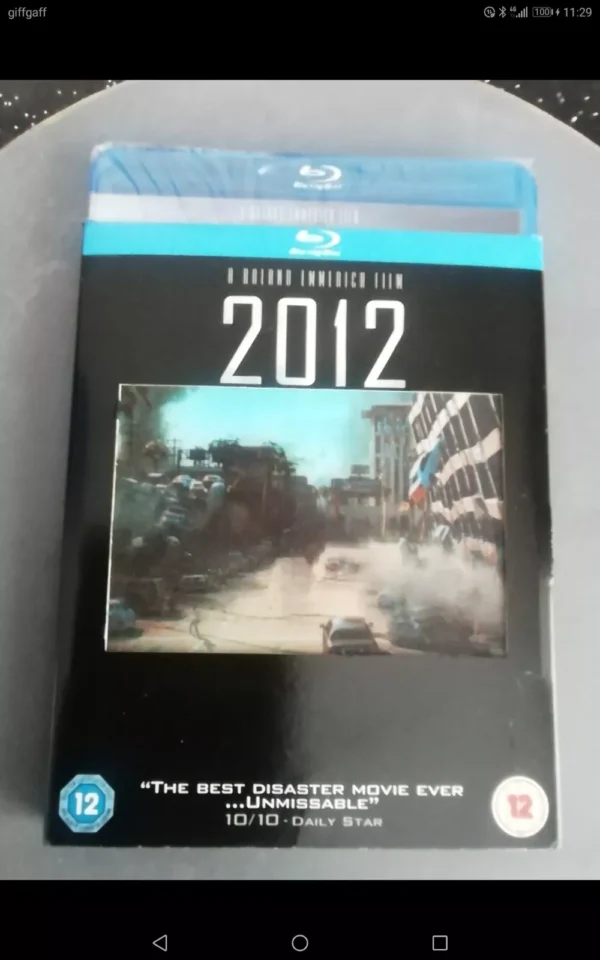 2012 (Blu-ray, 2009) Brand New. Cert 12. Includes Holographic Slip Cover.