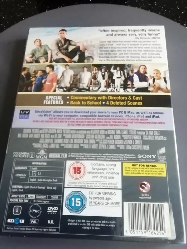 21 Jump Street (DVD, 2012) Brand New. Cert 15. + Slip Cover - Image 2