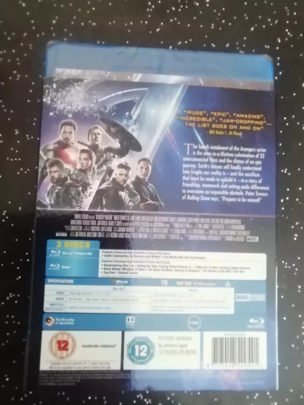 Avengers: Endgame (Blu-ray, 2019) Brand New. Cert 12. Incls Slip Cover. - Image 2