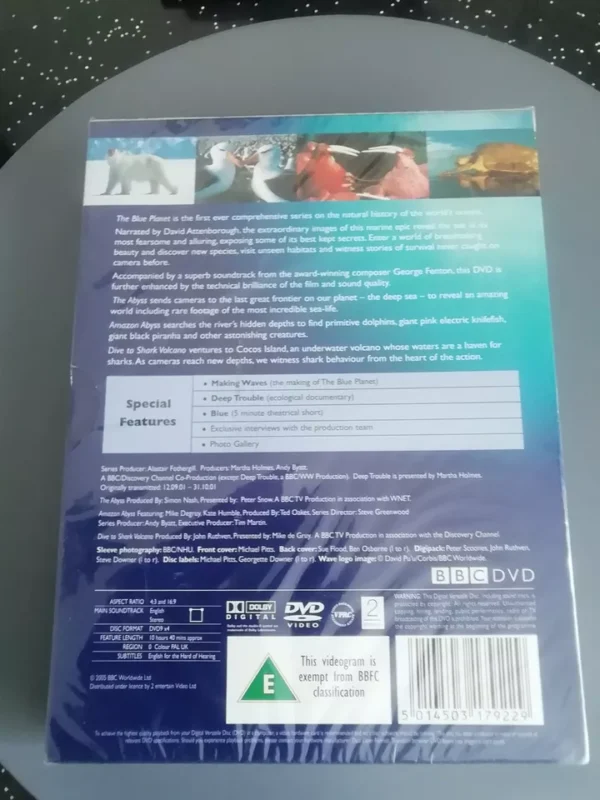 Blue Planet (DVD, 2005, 3-Disc Set, Box Set) Special Edition. Brand New. Cert E. - Image 2
