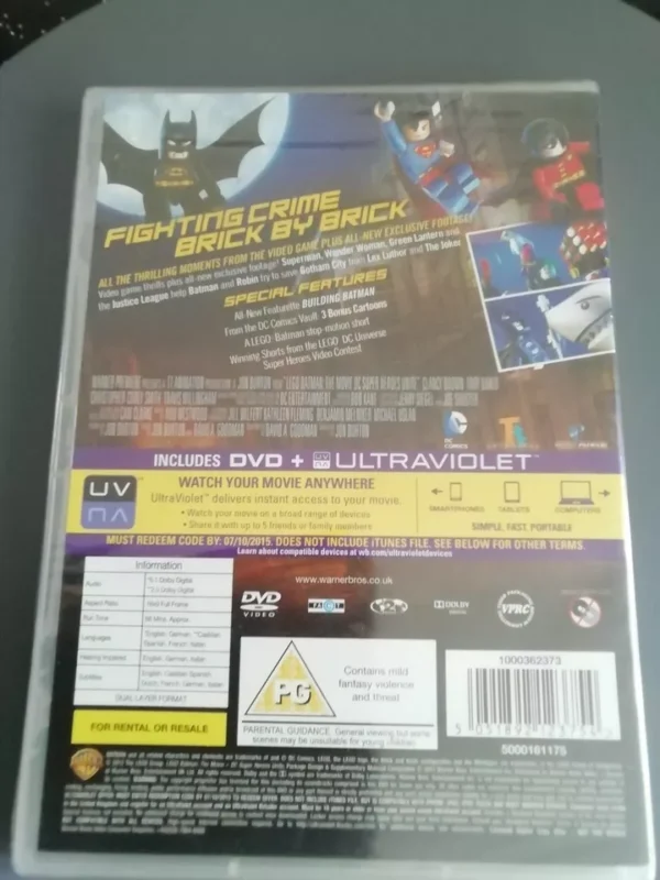 Batman the Movie-DC Super Heroes Unite (Dvd, 2013) Brand New. Cert PG. - Image 2