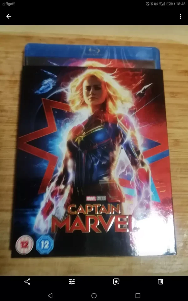 Captain Marvel (Blu-ray, 2019) Brand New. Cert 12. Incls Slip Cover.