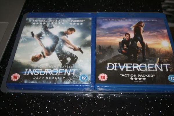 Divergent & Insurgent (Blu-rays, 2014) Brand New. Cert 12.