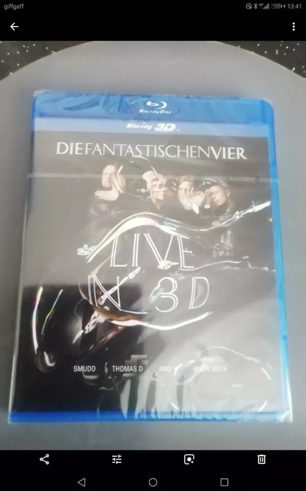 Die Fantastischen Vier: Live in 3D (Blu-ray 3D +2D , 2010) Brand New. Cert 15.