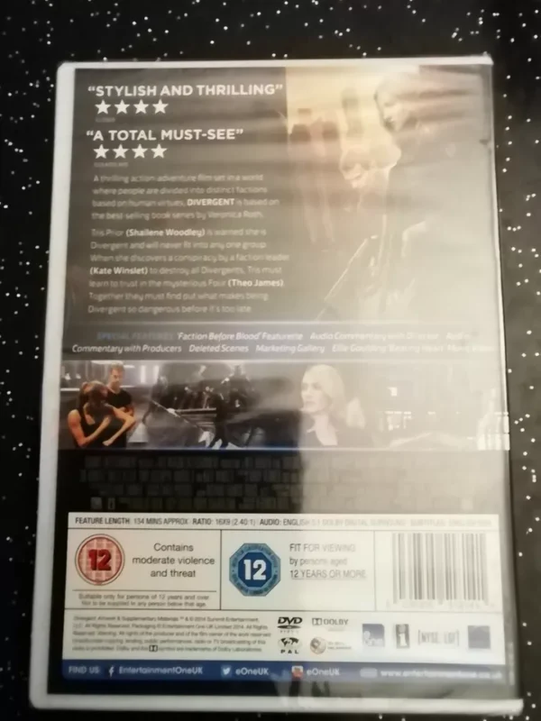 Divergent (DVD, 2014) Brand New and still sealed. Cert 12. - Image 2