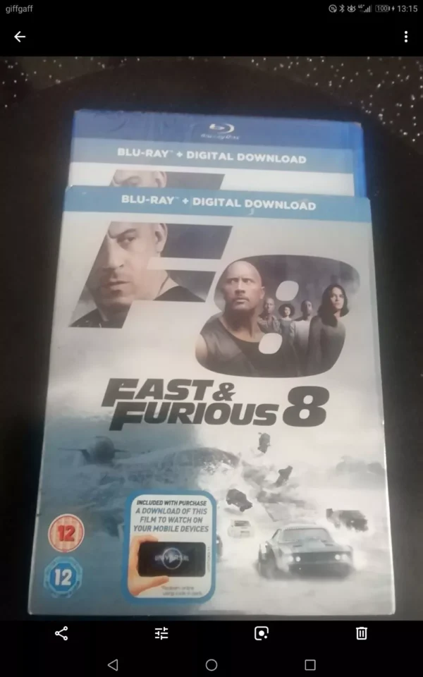 Fast And Furious 8 (Blu-ray, 2017) Brand New. Cert 12. Incls Slip Cover.