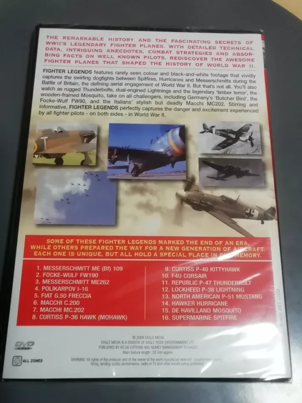 Fighter Legends of World War 2 (DVD, 2008) Brand New. Cert E. - Image 2
