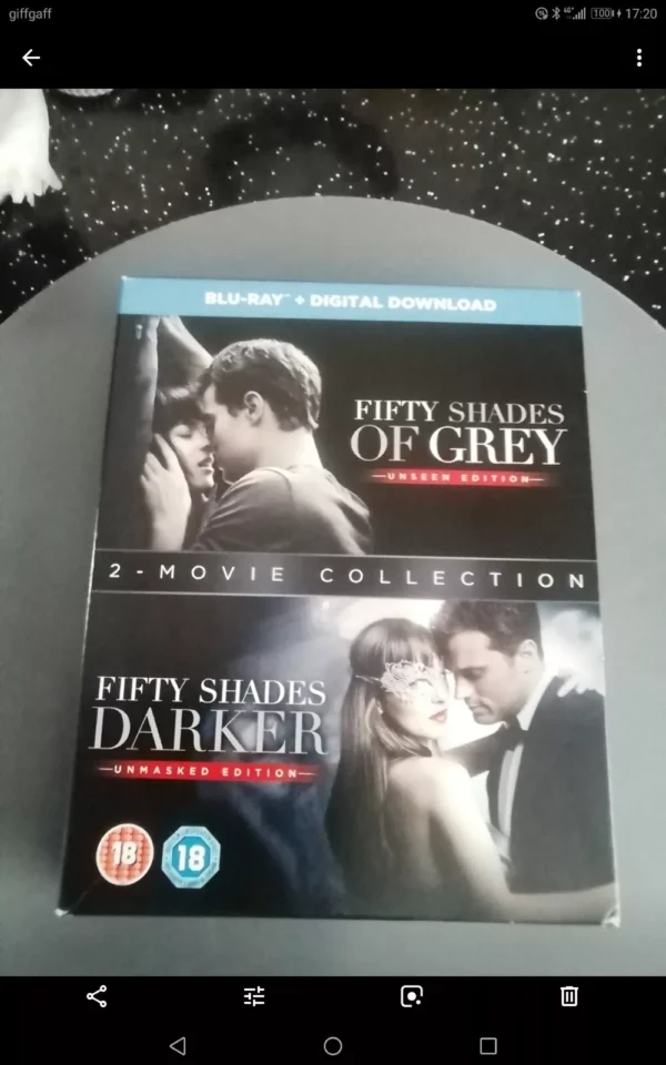 Fifty Shades of Grey/Darker 2-Movie Collection (Blu-ray,2016) Brand New. Cert 18.