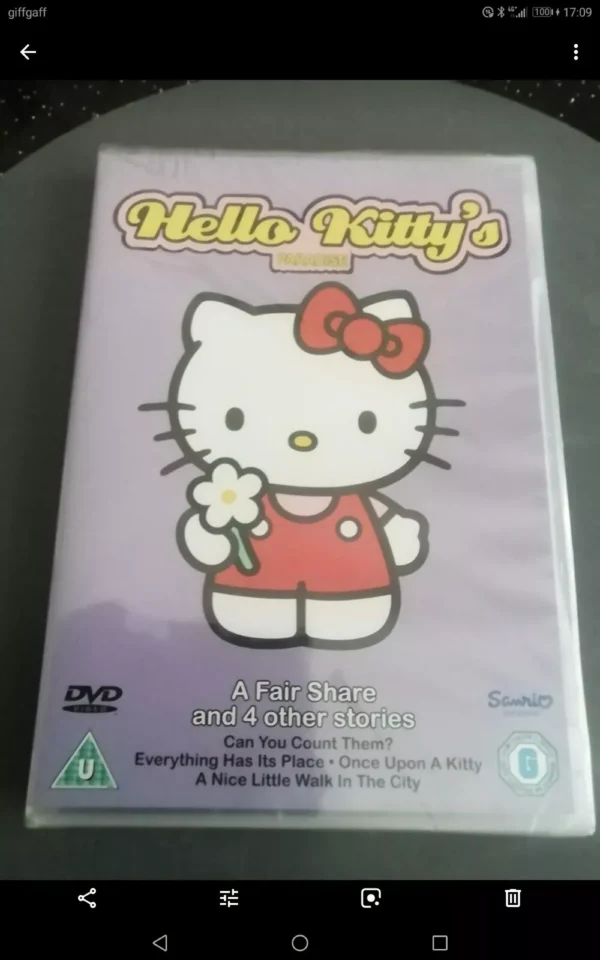 Hello Kitty's Paradise - A Fair Share And Four Other Stories (DVD, 2010)New. Cert U.